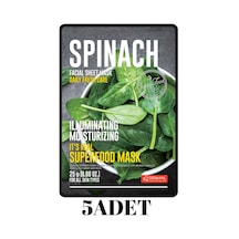 DERMAL Aydınlatıcı ve Nemlendirici Ispanak Maske X5 Adet