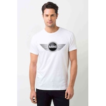 Mini Baskılı Beyaz Erkek Tshirt (530983856)