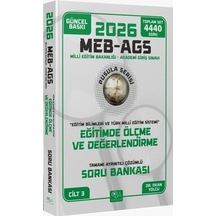 Cba Yayınları 2026 Meb-ags Eğitim Bilimleri Eğitimde Ölçme Ve Değerlendirme Soru Bankası Çözümlü Pusula Serisi Cba Yayınları