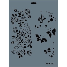 Mey İthalat Rich New Seri N-117 Stencil 35x25 Cm