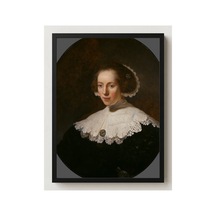 Klasik Sanat Rembrandt Kadın Portresi Çerçevesiz Poster 21x30 Cm A4 Tablo Klasik Sanat Yağlı Boya