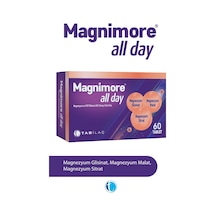 Magnimore All Day Magneyzum 60 Tablet Sitrat Malat Bisglisinat Vitamin B6 P5P