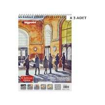 Bigpoint Sanatsal Resim Defteri 135 Gram 35x50cm - 25 Yaprak X 3 Adet