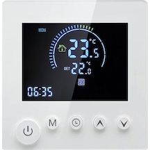 Akıllı Su Isıtma Termostati, 3a, Lcd Ekranlı, 90-240v, Programlanabilir, 5-60 C Sıcaklık Regülatörü, Yer Isıtma Sistemi Kontrol Cihazı