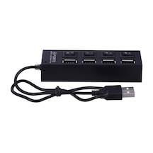 4 Port Usb 2.0 Hub Çoğaltıcı Çoklayıcı Switch Işıklı Anahtarlı