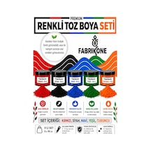 Toz Mum Boyası Seti 10 Cc 5'li Soya & Parafin Wax Için Kırmızı, Siyah, Mavi, Yeşil, Turuncu Bkfab5ksmyt10g Karışık
