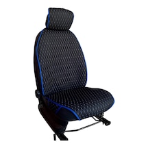 Oto Koltuk Minderi Oto Koltuk Kılıfı 2 Li Set Mavi-siyah
