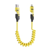 Forline Tfk0009 4 İn 1 Spiralli Telefon Şarj Kablosu