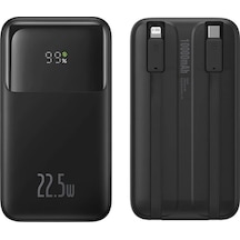 Comet Series 10000mah 22.5w Hızlı Şarj Dijital Göstergeli Powerbank- 1903 - Renk: Beyaz
