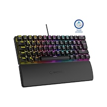 Rampage Plower K60 12 Işık Modlu Blue Switch Bilek Destekli Mekanik Klavye