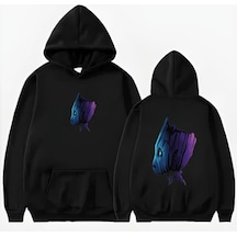Startmore Grout Basklı Kapişonlu Sweat Siyah