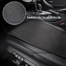 Gri Nefes Alabilen Buz İpek Küçük Bel Araba Koltuk Minderi Yaz Koltuk Örtüsü 1 Adet