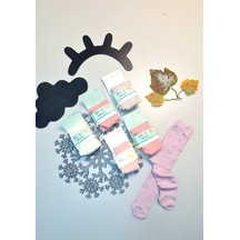Kız Bebek 6 Adet Pamuk Külotluçorap Pembe