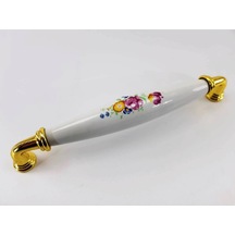 Nsp Mobilya Kulbu Porselen Zerrin Krom 160mm