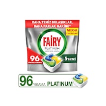 Fairy Platinum Bulaşık Makinesi Kapsülü 96 Tablet Yıkama Limon Kokulu