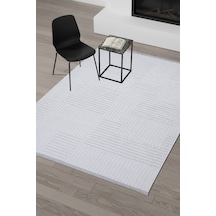 Verona 01008a Gri Dokuma Kaymaz Taban Saçaklı Salon Mutfak Koridor Halısı