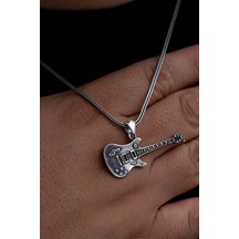 Vog Gitar Enstrüman Rock Pop Gitar 925 Ayar Gümüş Sevgiliye Eşe Babaya Arkadaşa Hediye Kolye Gümüş