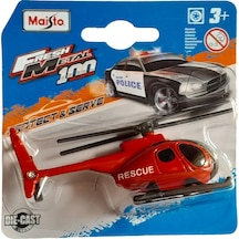 Maısto Fresh Metal Helikopter Yangın Kurtarma 1:64 Ölçekli 3 İnç Oyuncak Araba
