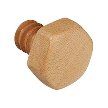 1/2/3/5 Akçaağaç Ahşap Kanca Vida Premium İskandinav Duvar Askısı Altıgen Tasarım 5,5x6 Cm 1 Set Diğer