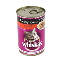 Whiskas Sığır Etli Konserve Yetişkin Kedi Maması 6 x 400 G