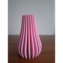 Spiral Vazo - 15 Cm Pembe