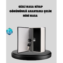 Anahtarlı Gizli Kitap Kasa Metal İç Yapı, Kamuflajlı Sözlük Tasarım