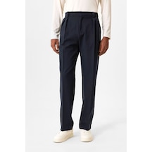 Antioch Yüksek Bel Pileli Relaxed Fit Baggy Erkek Pantolon Lacivert