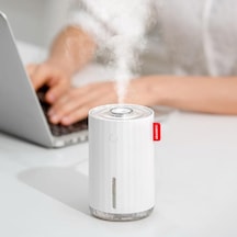 Pratik Buhar Ferah Kablosuz Şarjlı Hava Nemlendirici Oda Kokusu Difüzörü - 280 Ml Led Işıklı Hf02