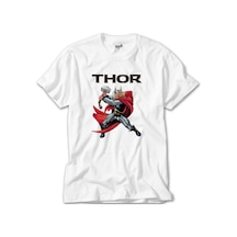 Thor Character Animation Beyaz Tişört Beyaz