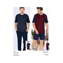 Pierre Cardin 5409 3'Lü Set Yazlık Pijama Takımı Çeyizlik Kutulu Kiremit
