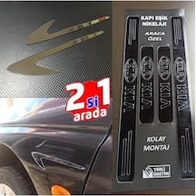 Kia Ceed Kapı Eşiği Set + Çamurluk Vent Krom Görsel