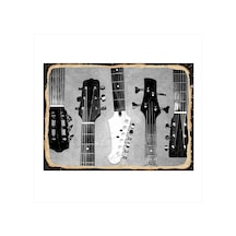 Bedeko Gitar Sapları Dekoratif Mdf Tablo 35 Cm X 50 Cm
