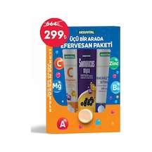 Üçü Bir Arada Efervesan Seti C Vitamini + Sambucus + Magnezyum