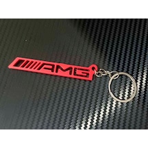 Mercedes Amg Anahtarlık Kırmızı Plastik