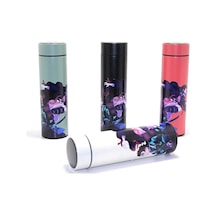 Anime Baskılı Digital Göstergeli Termos 500 Ml Alk381 Açık Gri