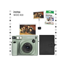 Instax Wide 400 Fotoğraf Makinesi + 10'lu Film + Kıskaç + Deri Albüm Set Yeşil
