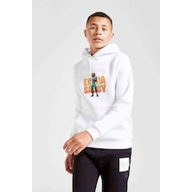 Tshirthane Fortnite Tomatohead Extra Saucy Baskılı Unisex Çocuk Sweatshirt Beyaz
