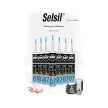 Selsil 7'li Şeffaf Akvaryum Silikon Ve Rosıe