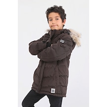 Benitto Kids Benittokids Natural Kürklü Erkek Çocuk Kaban 51237K