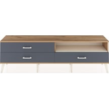 Arges Tv Ünitesi Tek Raflı 3 Çekmeceli 176x30x51 Çam-aytaşı/antrasit Aytası/antrasıt