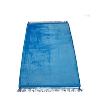Peluş Seccade Mavi 80x120 Cm.