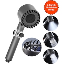 Lux 3 Fonksiyonlu Banyo Duş Başlığı Filtreli Kireç Önleyici Turbo Yüksek Basınçlı M Çok Renkli