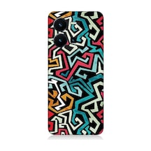 Vivo Y35 Uyumlu Pop Art Grafiti Grunge Desenli Silikon Kılıf