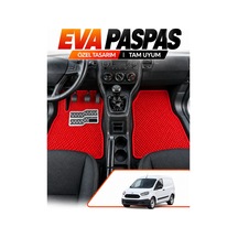 Ford Tourneo Courıer Panelvan 2013-2023 Uyumlu Eva Oto Paspas Ön 2 Parça Kırmızı