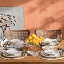 Sunum Tabağı Seti 24 Cm 6lı Açık