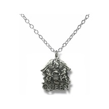 Queen Band Logo Gümüş Renk Unisex Kolye Rock Müziğin Efsanevi Simgesi Çok renkli