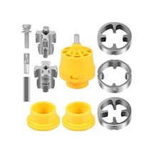 Didadodo Elektrikli Pvc Boru Diş Açma Seti - 3 Boyutlu Uçlu Matkap Uyumlu Su Borusu Aleti