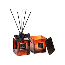 Simple Luxe Collection-dark Amber Oda Kokusu Ve Mumluk Seti
