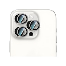 İphone Uyumlu 14 Pro Max Caseworld Alloy Serisi Oleofobik Anti Reflective Kamera Lens Koruyucu Gümüş