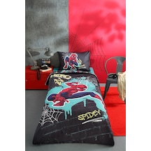 Özdilek Spiderman Street Tek Kişilik Disney Lisanslı Lastikli Fitted Çarşaf Çocuk Nevresim Takımı 479097